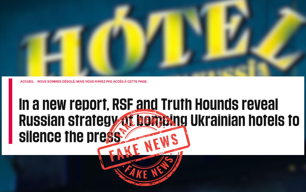 Fake di RSF - la Russia colpisce i giornalisti occidentali